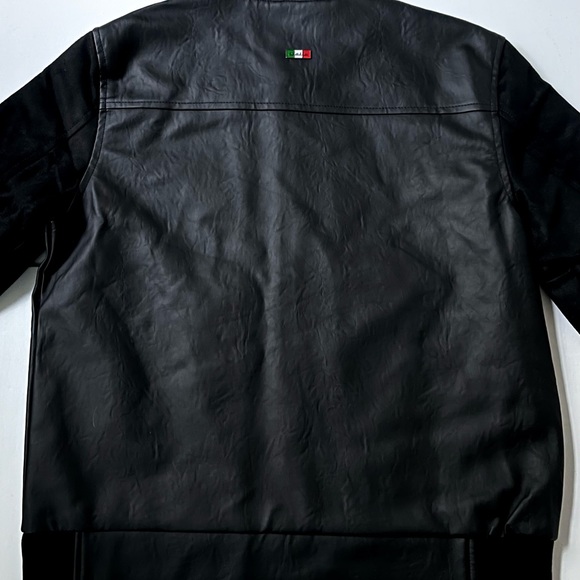FERRARI F COLLECTIONS — MADE IN ITALY, VEGAN LEATHER/SUEDE, BLACK, LUXURY JACKET - Picture 5 of 17